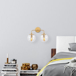 Opviq Horn - 12211 Lámpara de pared dorada